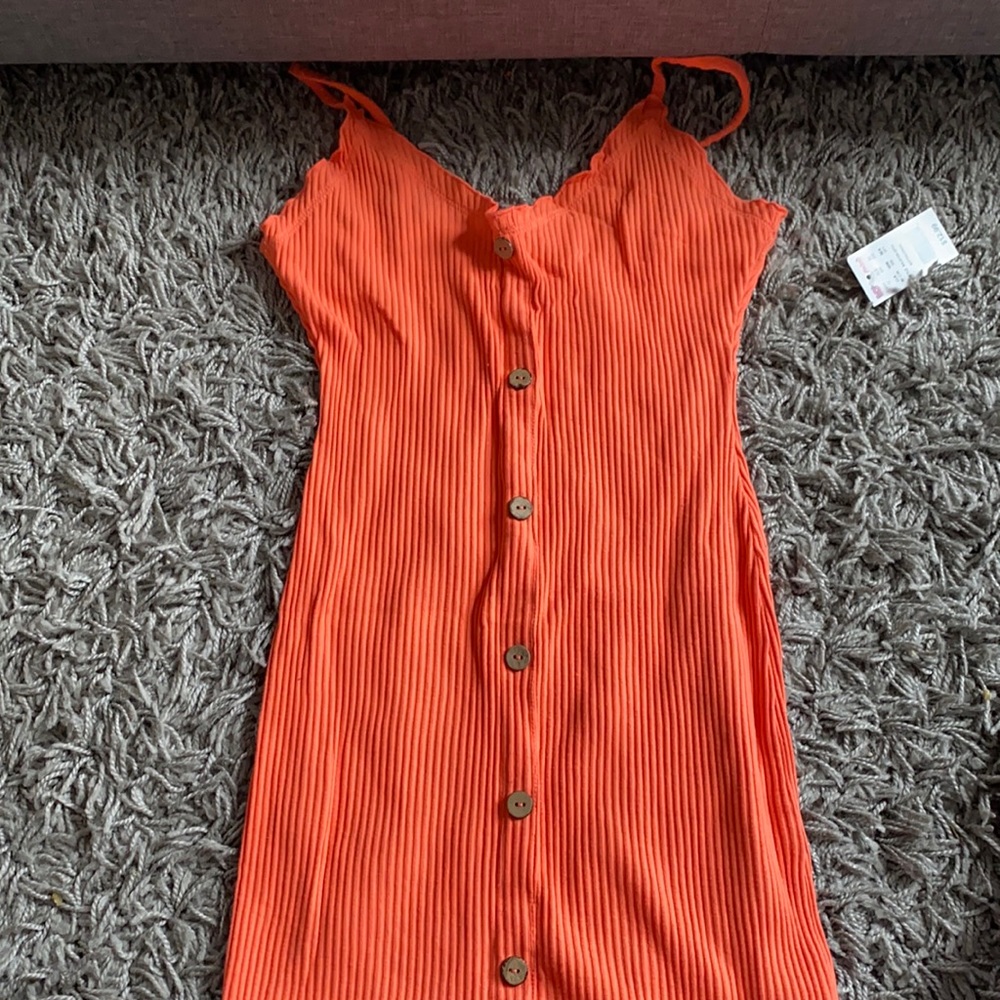 Coral Orange Dress